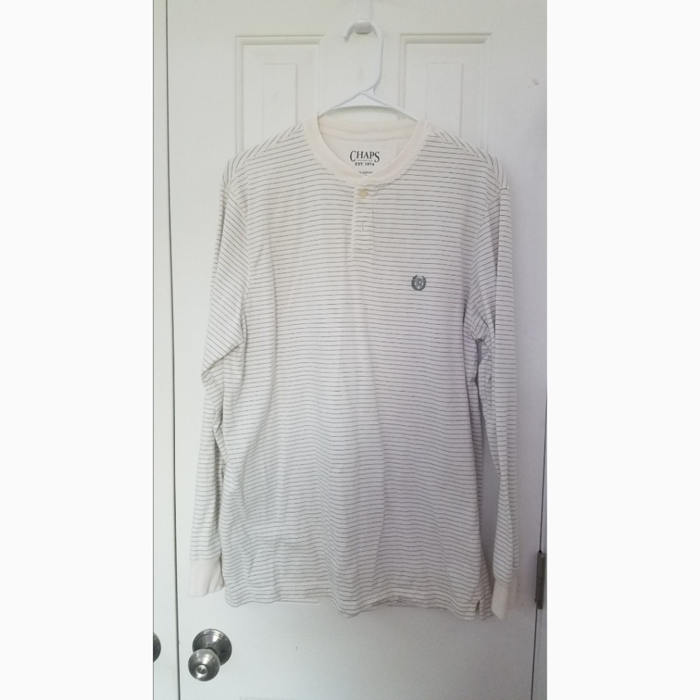 Chaps Henley Long Sleeve shirt - L